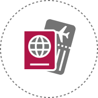 extensive travel icon